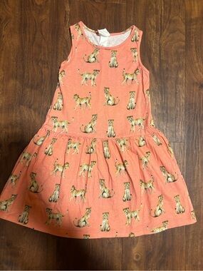 K. Kijak x H&M Toddler Girls Sleeveless Cheetah Dress - Pink 4-6Y